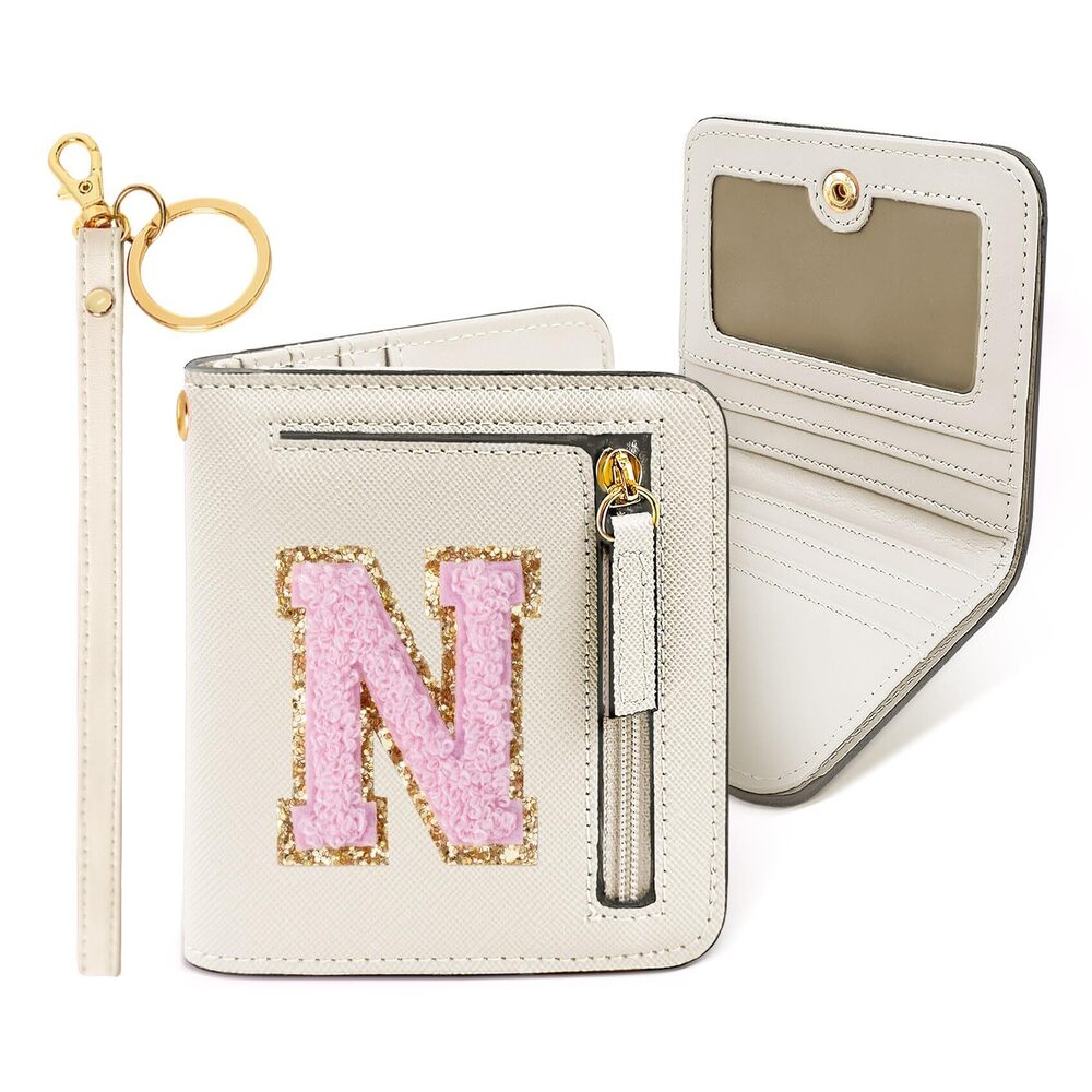 1232 Preppy Wallet Gifts for Teen Girls Small Wallet RFID Bifold PU Leather